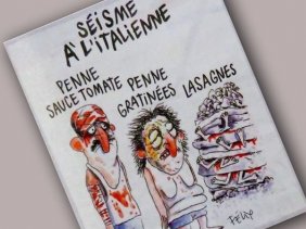 La caricature macabre de «Charlie Hebdo». D. R.